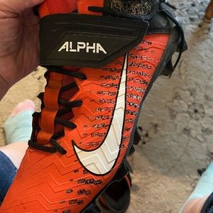 Nike Football Men’s Alpha Cleats! Size 12, orange & black!